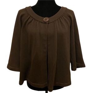 Josephine‎ Chaus Top Button Cardigan with 3/4 Length Sleeves  Size XL
